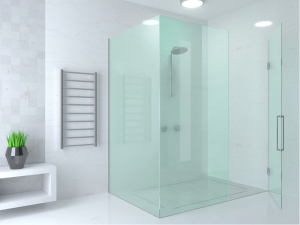 Custom glass shower door enclosure in Gary, Indiana